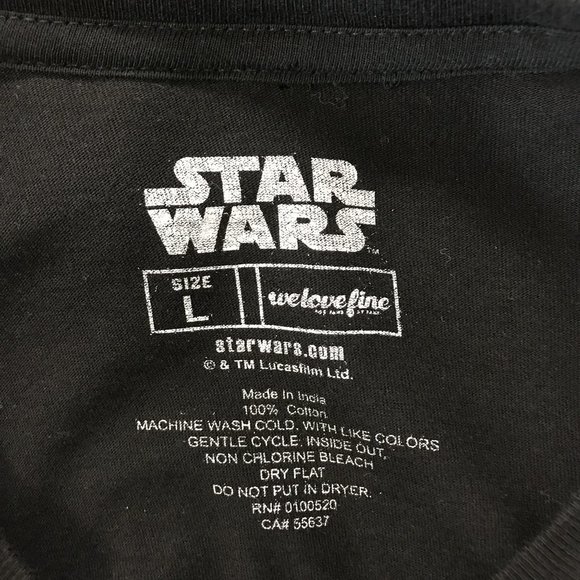 Star Wars Men's "The Force Awakens" Graphic T Shirt Size L - Picture 3 of 4